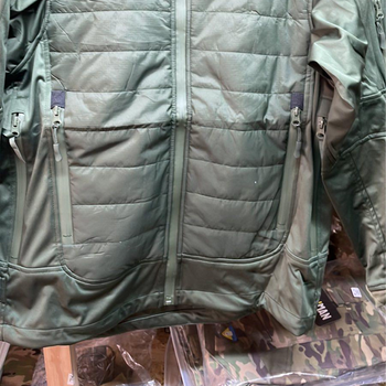 Мужская Куртка Level 7 с Мембраной и Пуховым утеплителем олива размер 3XL