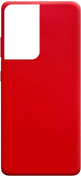Etui Beline Silicone do Samsung Galaxy S21 Ultra Red (5903919064451)