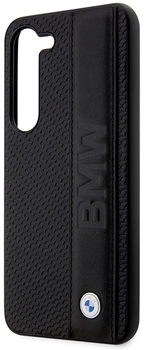 Панель BMW Leather Textured Stripe для Samsung Galaxy 23 Black (3666339114510)