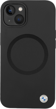 Панель BMW Signature Liquid Silicone MagSafe для Apple iPhone 14 Black (3666339124045)