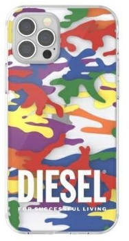 Etui Diesel Clear Case Pride Camo do Apple iPhone 12 Pro Max Colorful (8718846088893)