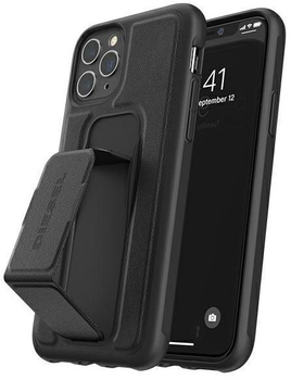 Etui Diesel Grip Case Leather Look do Apple iPhone 12/12 Pro Black (8718846085441)