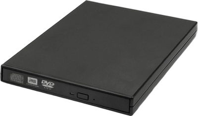Оптичний привід Qoltec DVD-RW USB 2.0 Чорний (5901878518589)