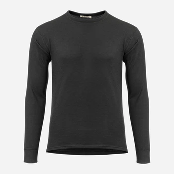 Термокофта чоловіча зимова вовняна спортивна Aclima WoolTerry 220 Crew Neck M Jet Black (7034041112203)