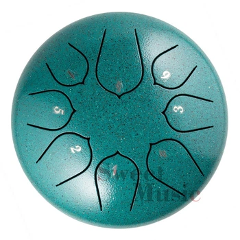 Глюкофон 6" (15см) 8 нот Hluru Huashu THD8-6 Malahite Carbon Steel Tongue Drum