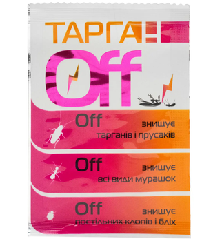 Порошок от бытовых насекомых "Тарган off", 2г