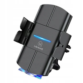 Uchwyt USAMS US-CD133 10 W Automatic indukcyjny do kratki wentylacyjnej Czarny (6958444988818)