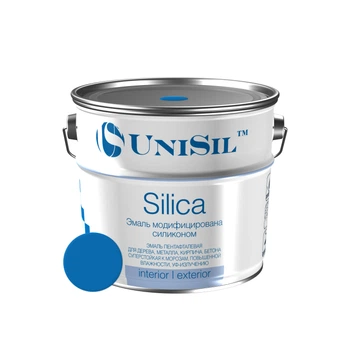 Пентафталева емаль Unisil Silica синя 12 кг