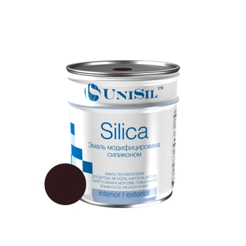 Эмаль пентафталевая Unisil Silica коричневая 0.9 кг