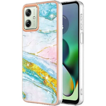 Захисний чохол Deexe Marble Style для Motorola Moto G54 / G54 Power - Light Green