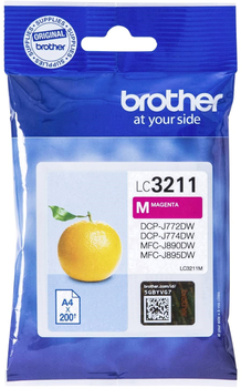 Tusz Brother LC3211 M do DCP-J772DW/J774DW/MFC-J890DW/J895DW 200 arkuszy Magenta (4977766775762)