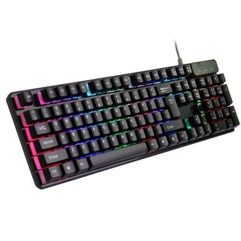 Компьютерная игровая Клавиатура KEYBOARD HK-6300 с подсветкой Черный