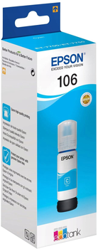 Чорнильниця Epson EcoTank 106 Cyan 70 ml (8715946643311)