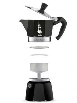 Кавоварка гейзерна Bialetti Cafeteira Moka Espresso чорна 270 мл (AGDBLTEXP0042)