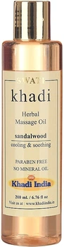 Трав'яна масажна олія "Сандалове дерево" - Khadi Swati Herbal Massage Oil Sandalwood 200ml (1228651-139704)