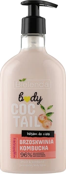 Бальзам для тіла "Персик та чайний гриб" - Bielenda Coctail Body Balsam Peach Kombucha 400ml (1078578-76090)