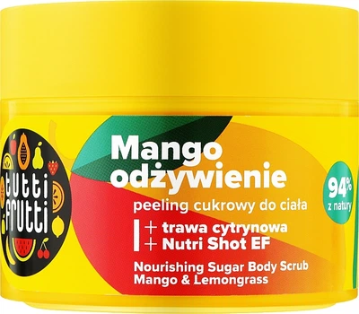 Пилинг сахарный для тела "Манго и лемонграсс" - Farmona Tutti Frutti Mango & Lemongrass Sugar Scrub 300g (1074763-121962)
