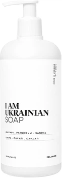 Рідке мило з ароматом шкіри, пачулів, сандалу - I Am Ukrainian Soap 500ml (1158181-123554)