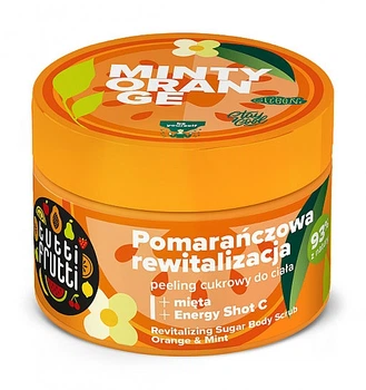 Восстанавливающий сахарный пилинг для тела "Апельсин и Мята" - Farmona Tutti Frutti Orange And Mint Body Peeling 300g (1076907-140867)