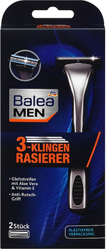 Верстат для гоління з 3 лезами, упаковка без пластику - Balea Men (1105933-88479)