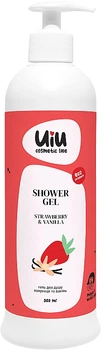 Гель для душу "Полуниця & Ваніль" - Uiu Shower Gel 300ml (1158476-124372)