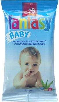 Серветки вологі для дітей з екстрактом алое віра - Fantasy Baby 15ml (1198274-139150)