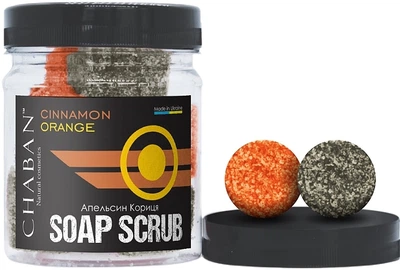 Мило-скраб для тіла "Апельсин-кориця" - Chaban Natural Cosmetics Soap Scrub 140g (1205939-137652)