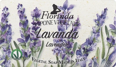 Мыло натуральное "Лаванда" - Florinda Sapone Vegetale Lavanda 50g (375205-125620)