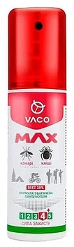 Спрей от комаров, клещей и мошек Deet 30%, с пантенолом - Vaco Max 80ml (1223887-139341)