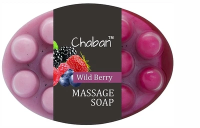 Антицелюлітне масажне мило "Лісова ягода" - Chaban Natural Cosmetics Massage Soap 100g (1205963-137665)