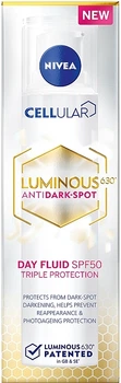 Денний флюїд для обличчя проти пігментації "Потрійний захист" SPF 50 - NIVEA Luminous 630 SPF 50 Day Fluid 40ml (894507-72816)