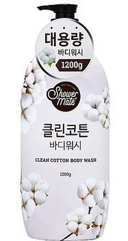 Гель для душа "Нежность хлопка" - KeraSys Shower Mate Clean Cotton Body Wash 1200ml (1060169-139366)