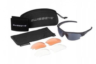 Окуляри балістичні Swiss Eye Blackhawk 3 комплекти змінних лінз, футляр ц: чорний,2370.06.50