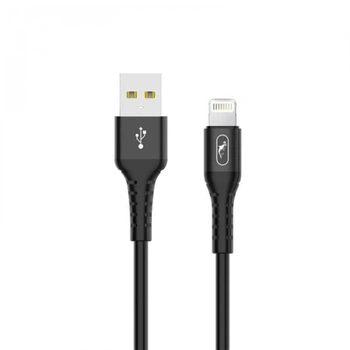 Кабель SkyDolphin S05L TPE Frost Line USB - Lightning (M/M), 1 м, Чорний (USB-000549)