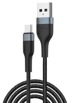 Кабель Foneng X51 1M Spiral Braided Cable (3A) micro USB