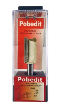 Фреза пазова пряма Pobedit D18 d8 L65 h30
