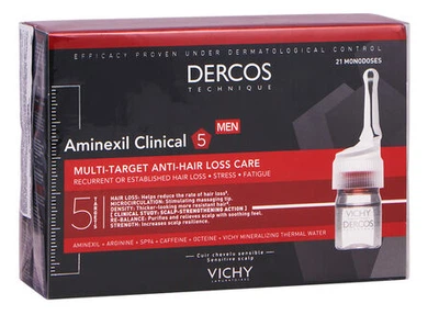 Засіб проти випадіння волосся комплексної дії для чоловіків Vichy Dercos Aminexil Clinical 5 21 х6мл (2748)