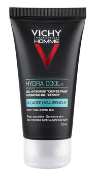 Гель чоловічий для обличчя та контуру очей Vichy Homme Hydra cool+ зволожуючий з охолоджуючим ефектом 50 мл (6078)