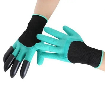 Садовые перчатки с когтями Garden Genie Gloves