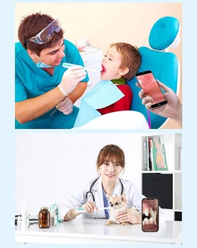 Камера стоматологическая интраоральная Wi-Fi беспроводная Kronos i401 8 светодиодов 2 Мп ОС iOS и Android IP67 (mpm_7747)