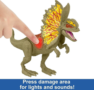 Jurassic world hot sale dilophosaurus toy