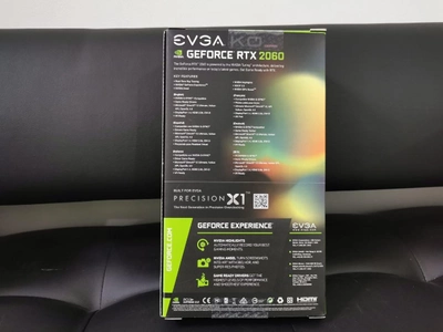 Видеокарта rtx 2060 6gb Evga KO ultra gddr6 (192bit) PCI-E 4.0 x16 (HDMI, DisplayPort) НОВАЯ