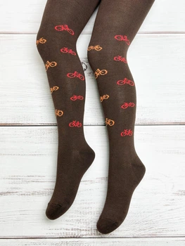 Демісезонні колготки TwinSocks коричневі 98-104 см 3258
