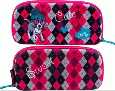 Пенал шкільний каркасний Sweet Cute 23х12х3см Delune