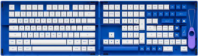 Набор кейкапов Akko Blue on White Fullset Keycaps 158 шт Blue (6925758618298)