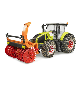 Zabawka Traktor Claas Axion 950 z plugiem snieznym (4001702030179)