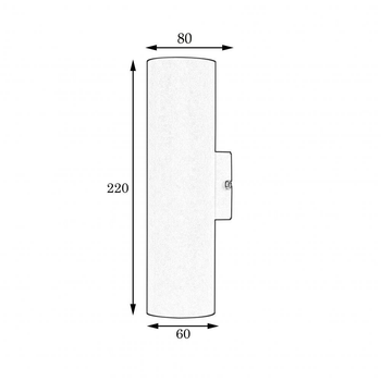 Светильник настенный MSK Electric Tube бра под две лампы MR 2206 GD
