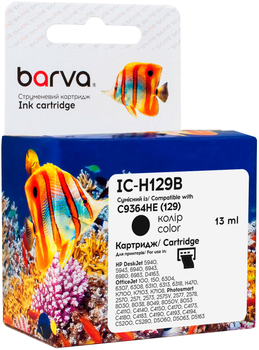 Картридж Barva совместимый с HP 129 (C9364HE) 13 мл Black (IC-H129B)