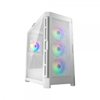 Корпус Full-Tower без БЖ Cougar AIRFACE PRO RGB White, 3*120mm ARGB, 1*120mm ARGB вентилятори передвстановлені, ATX/mATX/mini-ITX, скляне вікно
