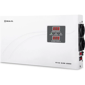 Стабілізатор REAL-EL STAB SLIM-2000, white (EL122400008)